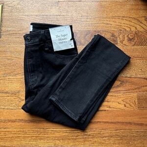 Abercrombie Super Skinny High Rise Black Jeans - Curve Love